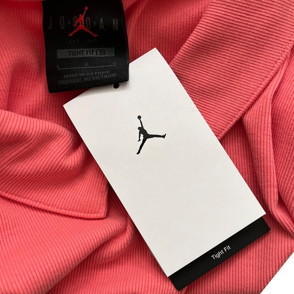Jordan Ribbed Crop Polo Women's Large - Picture 9 of 13